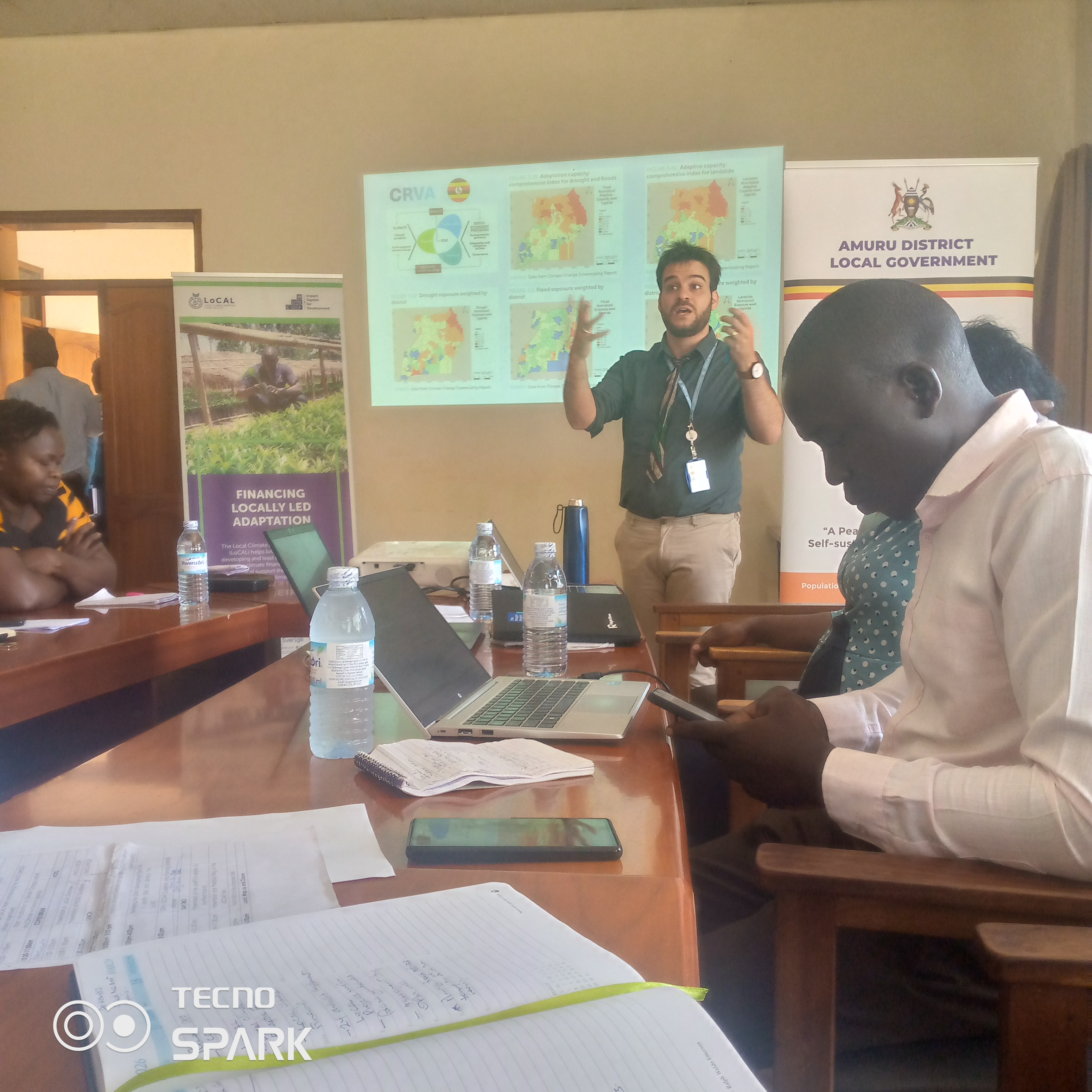 An Official from UNCDF presenting on project